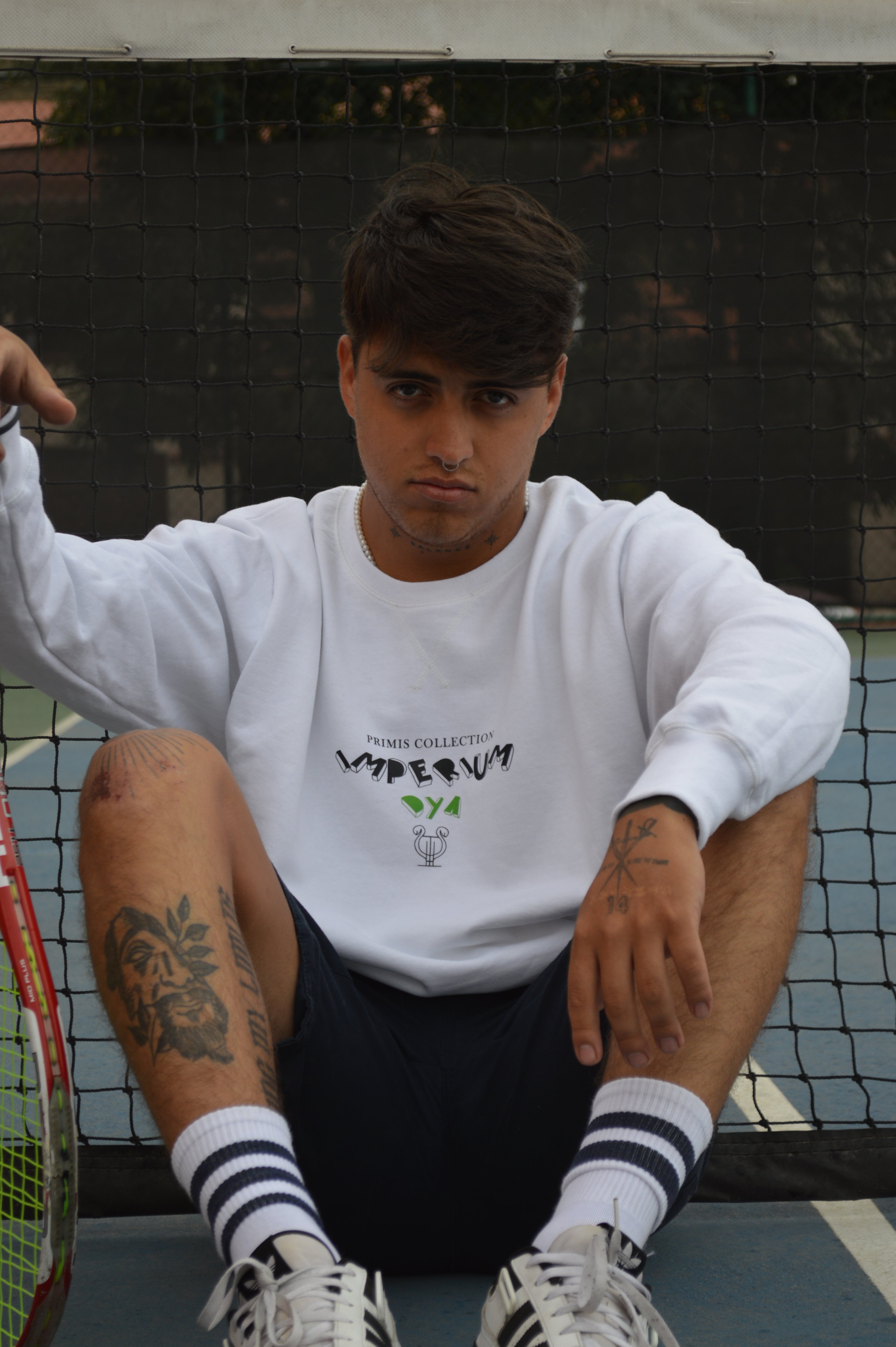 Sudadera crewneck blanca | PRIMIS COLLECTION