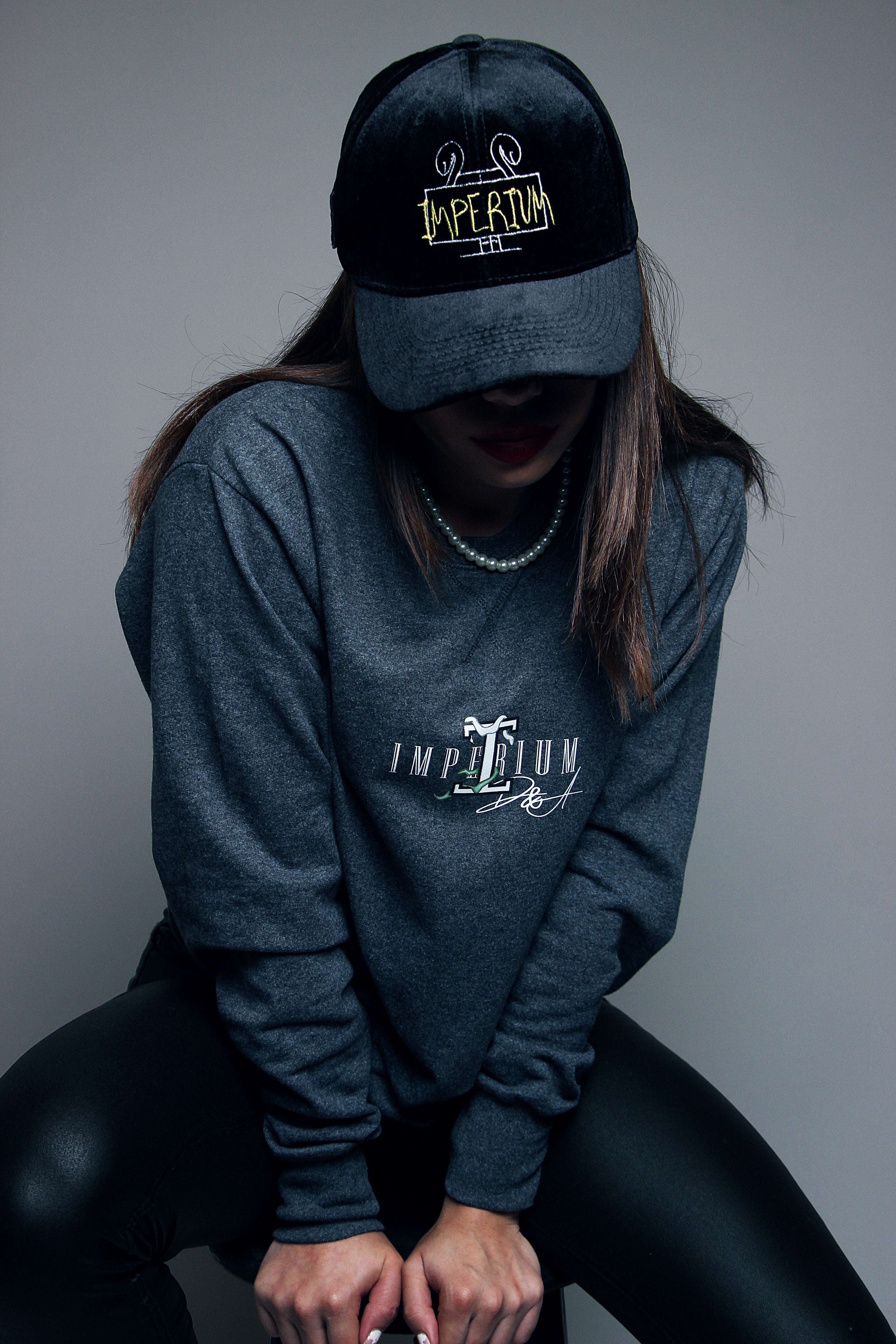 Sudadera crewneck gris oxford | PRIMIS COLLECTION